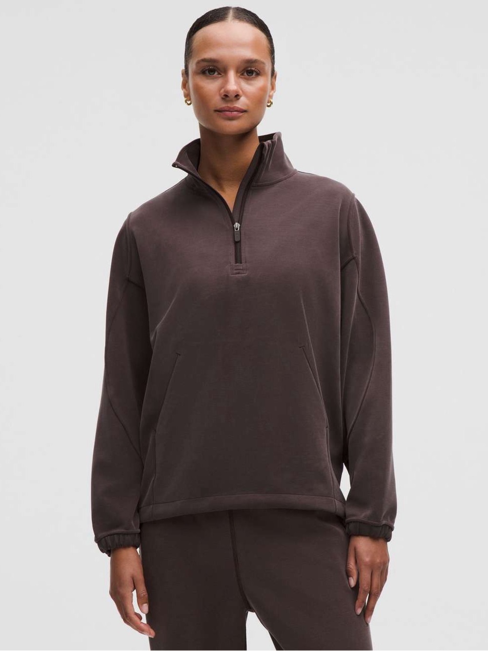 Lululemon Softstreme Half-Zip *Long Sequoia Size Large